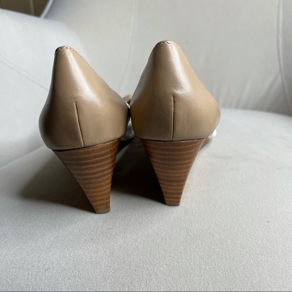 Adrienne vittadini Wedge Shoes 8 M Floral Leather - Picture 4 of 4